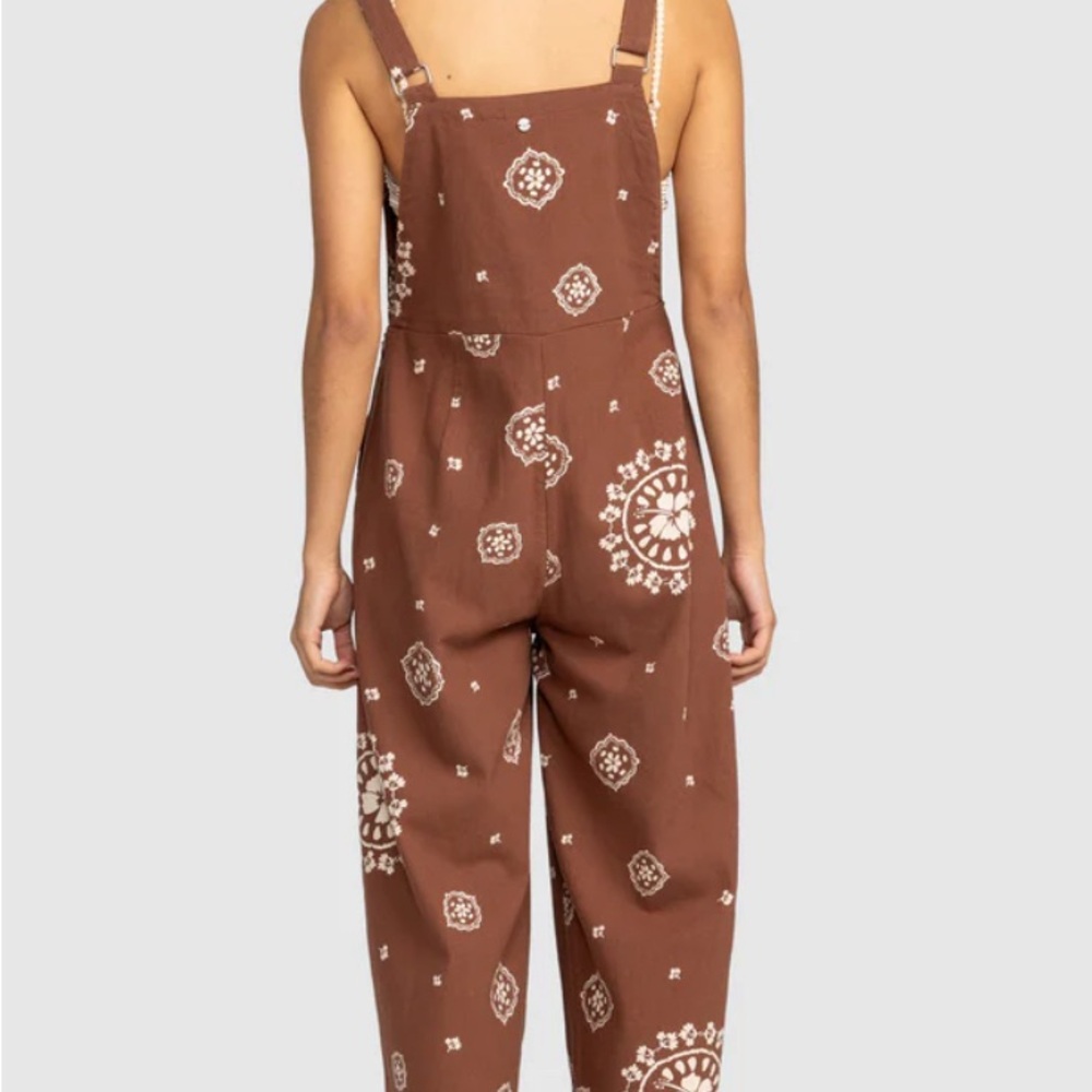 Brown Patterned Women's Jumpsuit from Roxy
